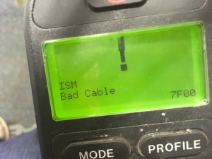Error message on the console of my power wheelchair