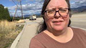 Me, on a path next to a highway.